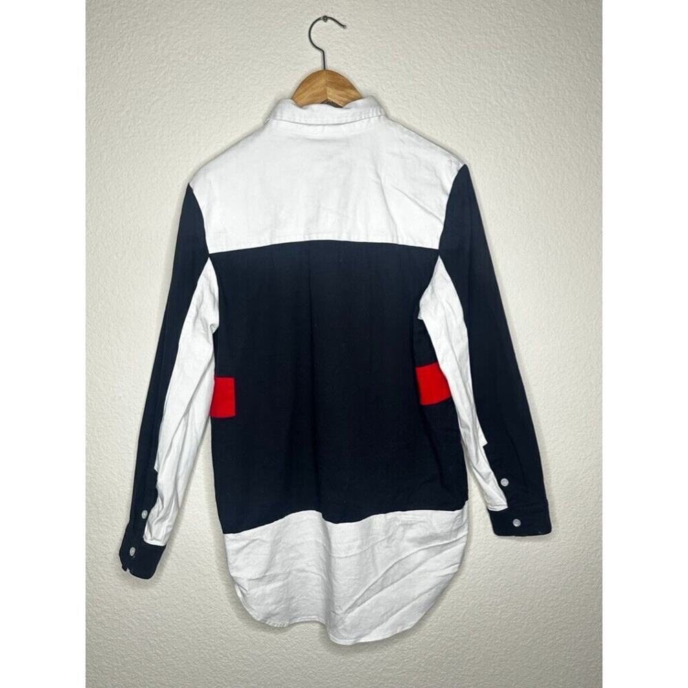 Hudson Outerwear Colorblock Black White Racer Red Logo Rare Mens Sz Small - Picture 3 of 14